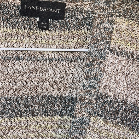 L.B. Long open-front knit cardigan, size 14/16 - Picture 6 of 8